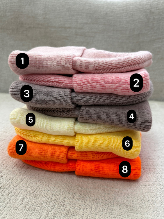 کلاه بافت رنگی