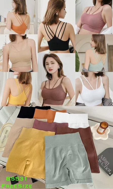 ست نیمتنه و شورتک ورزشی