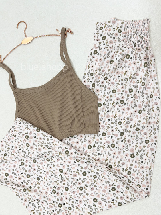 ست کراپ وشلوار بوگاتی