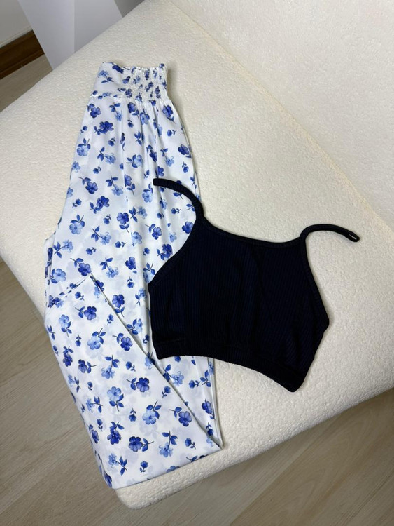 ست کراپ شلوار زنانه