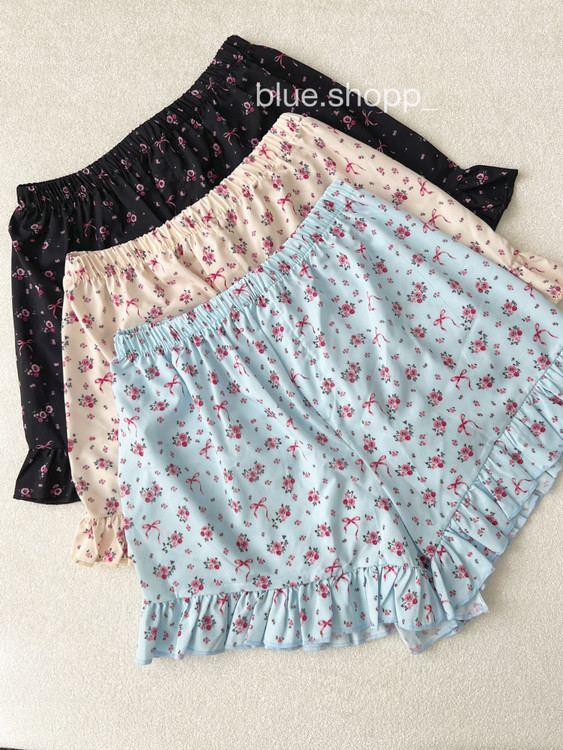 شلوارک گل گلی دخترانه