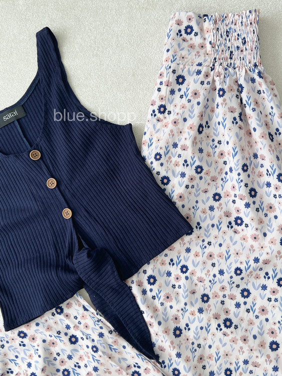 ست کراپ وشلوار زنانه ودخترانه