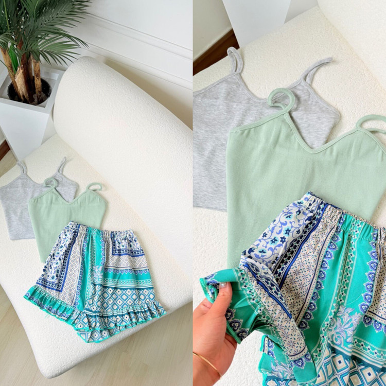 ست کراپ شورتک زنانه