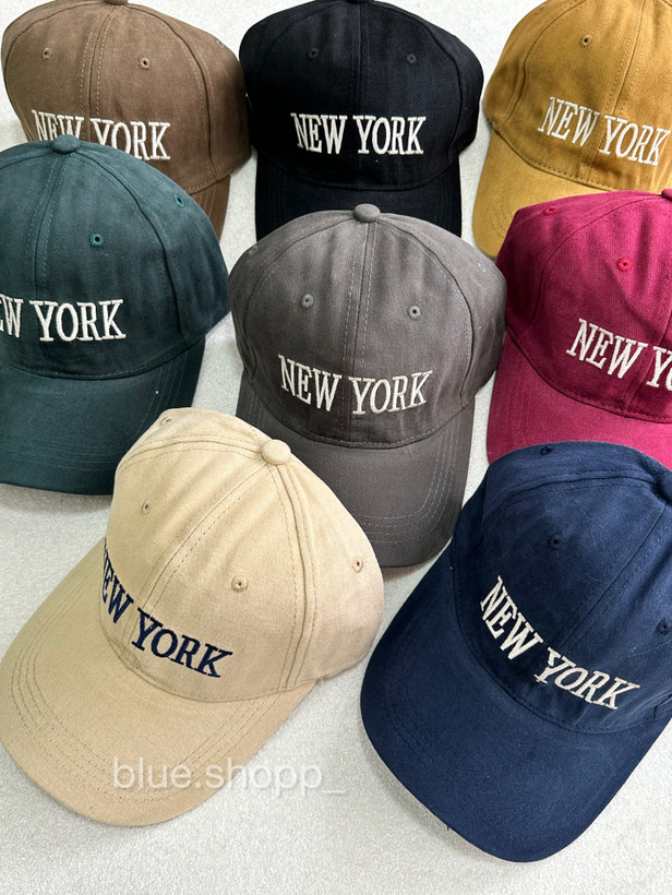 کلاه کپ New York (نیویورک)پنبه مخمل وارداتی | مناسب ۱۳ سال تا بزرگسال،زنانه ومردانه/کد ۶۵۶
