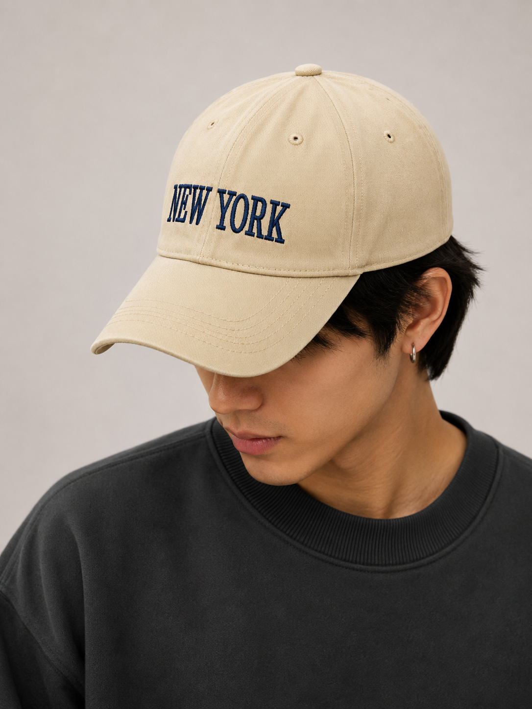 کلاه کپ New York (نیویورک)پنبه مخمل وارداتی | مناسب ۱۳ سال تا بزرگسال،زنانه ومردانه/کد ۶۵۶