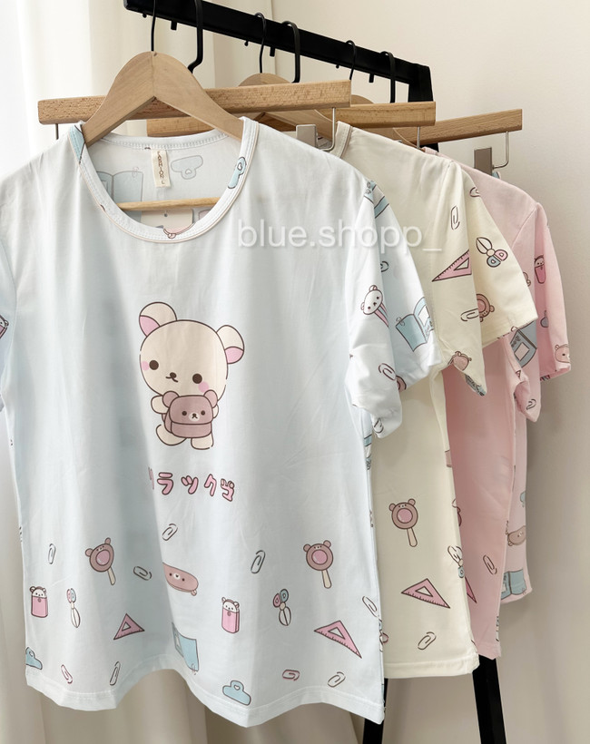 ست بلوز و شلوارک پینترستی نخ پنبه درجه ۱ زنانه ودخترانه وارداتی کد ۱۴۰۴