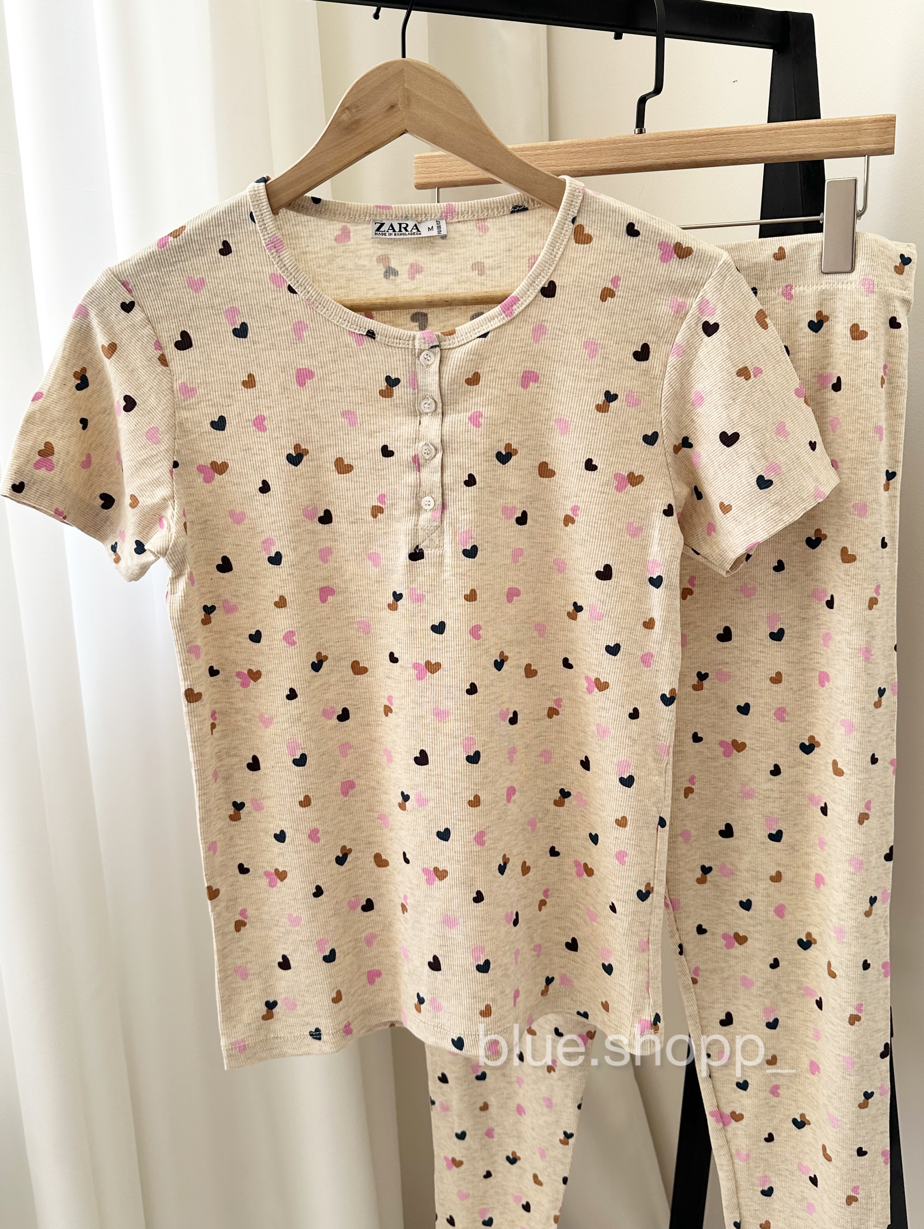 ست تیشرت و شلوار زنانه ZARA | نخ پنبه کبریتی وارداتی کد ۶۶۷