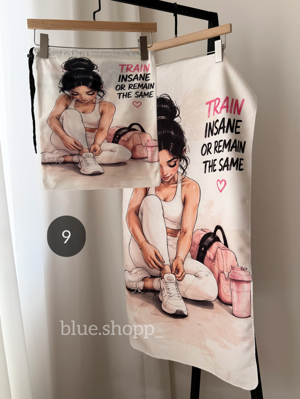 ست حوله و شوزبگ باشگاهی | حوله میکروفایبر شادیلون و شوزبگ مخمل کد ۶۷۸