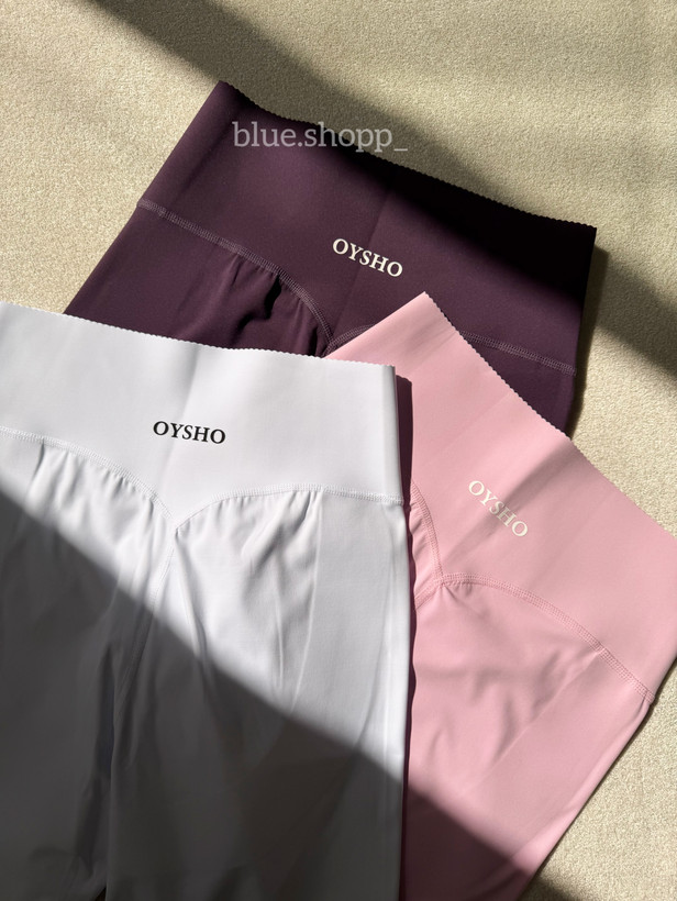 شورتک بایکر ورزشی اویشو (Oysho) فلامنت گرم بالا | کمر گنی و لیفت باسن کد ۲۲۱