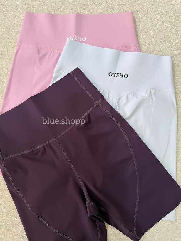 شورتک بایکر ورزشی اویشو (Oysho) فلامنت گرم بالا | کمر گنی و لیفت باسن کد ۲۲۱